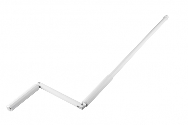 Alukurbel 90cm weiß